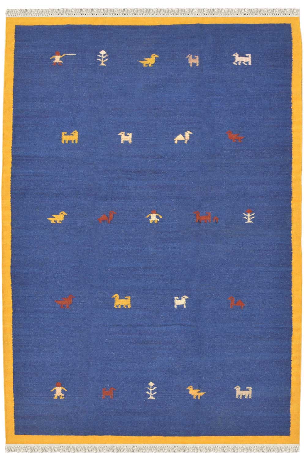 eclectic motif blue and