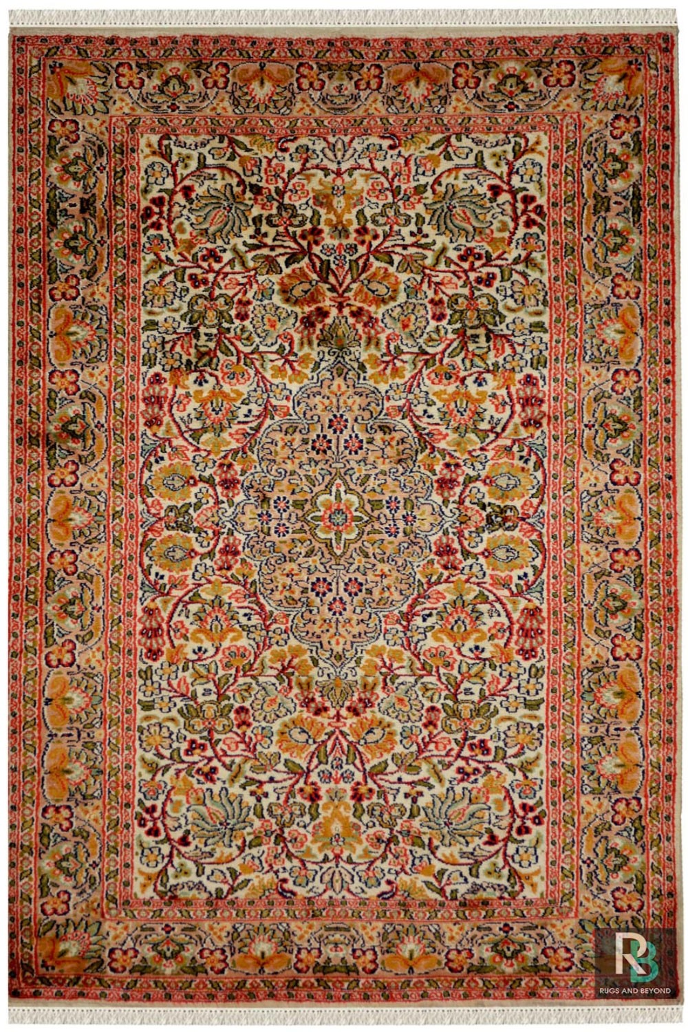 Shop a Gulab medallion kashan silk Rugs with best color combination