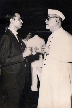 Mr. Talwar with Dr. Zakir Hussain - Ex President of India