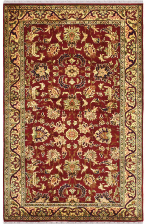 4 x 6 Silk Area Rug Rust, Kashmir Silk Rug