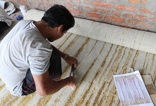 Handknotted Carpets Manufacturing Process by Yak Carpet