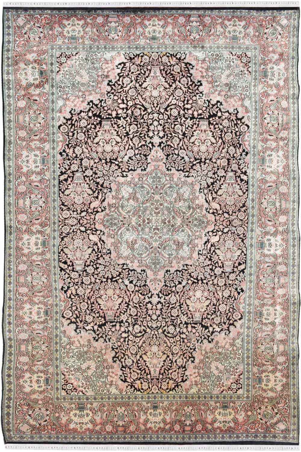 Jewel Kashan Nain Medallion Silk Rug at best price