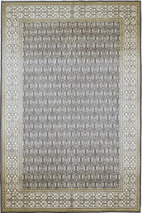Senneh Pattern Hand Knotted Pure Silk Carpet
