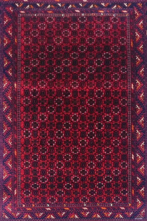 Bokhara Vintage Afghan Handmade Carpet
