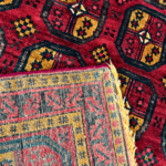 Maroon Bokhara Afghan Handknotted Carpet