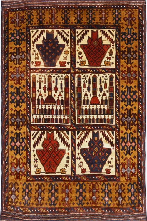 Egyptian Boxes Afghan Handmade Carpet
