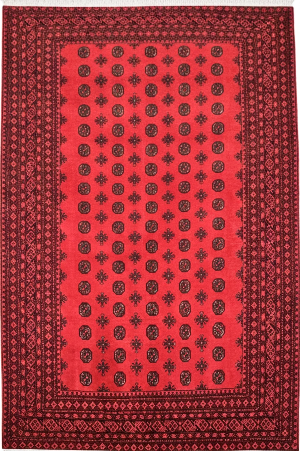 Exclusive Mori Bukhara Handmade Afghan Carpet