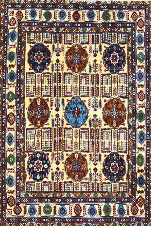 Chakra Caucasian Afghan Handmade Rug