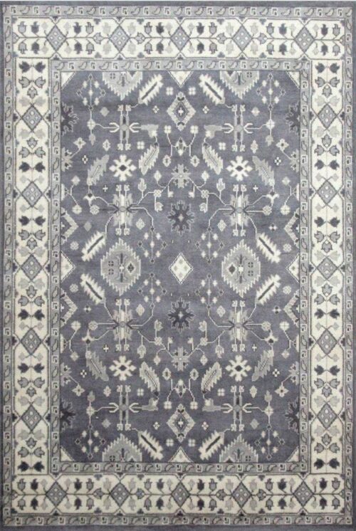Antique Monochrome Grey Handknotted Carpet