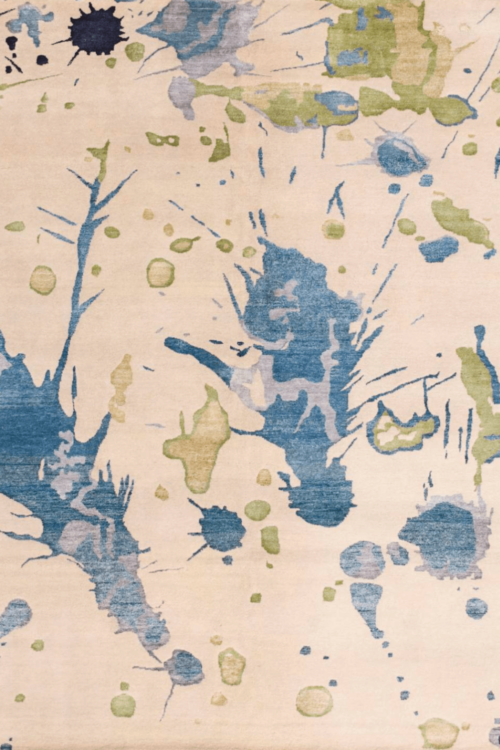 Splash of paint handmade modern carpet