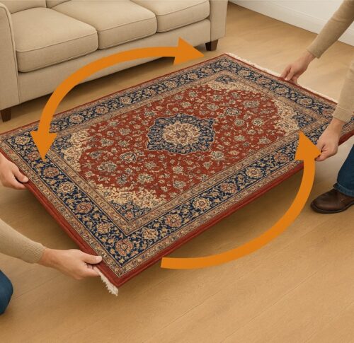 Rotate your handmade Carpet