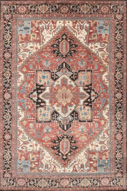 Handmade Heriz Red carpet