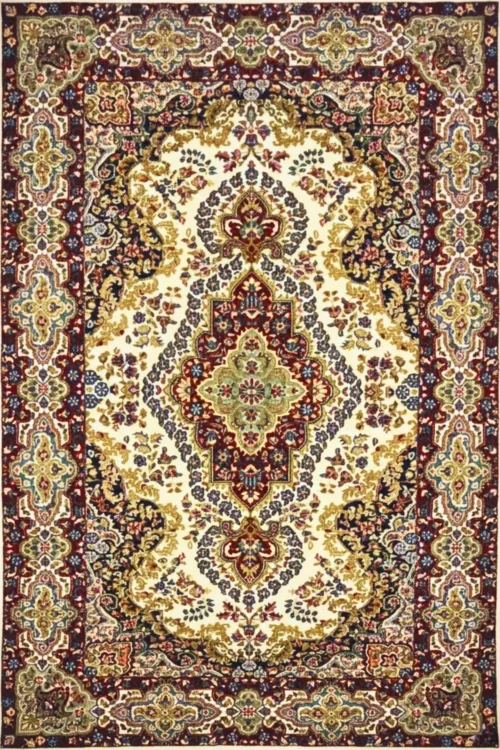 Traditional All Over Kashan Antique Wool Area Rug