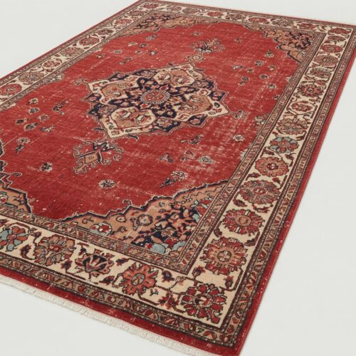 The visible wear and tear of carpets