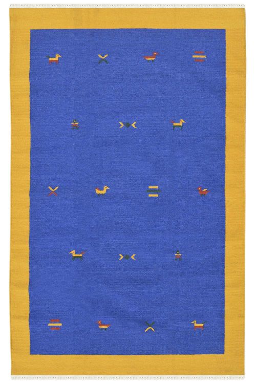 Blue Contemporary Dhurries
