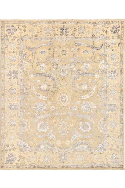 Beige handmade carpet