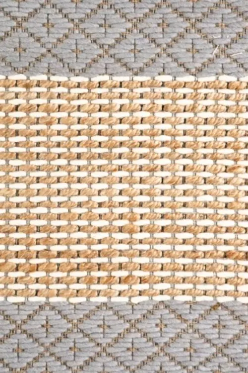 Grey Handmade jute carpet