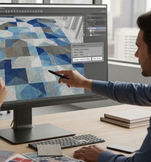 In today’s market, many clients seek custom handmade carpets tailored to their interior style. CAD software allows us to customize designs effortlessly based on client preferences—be it color palettes, dimensions, or motifs—ensuring customer satisfaction and design uniqueness.