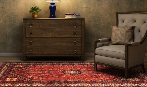 Caucasian Handknotted Classic Afghan Carpet