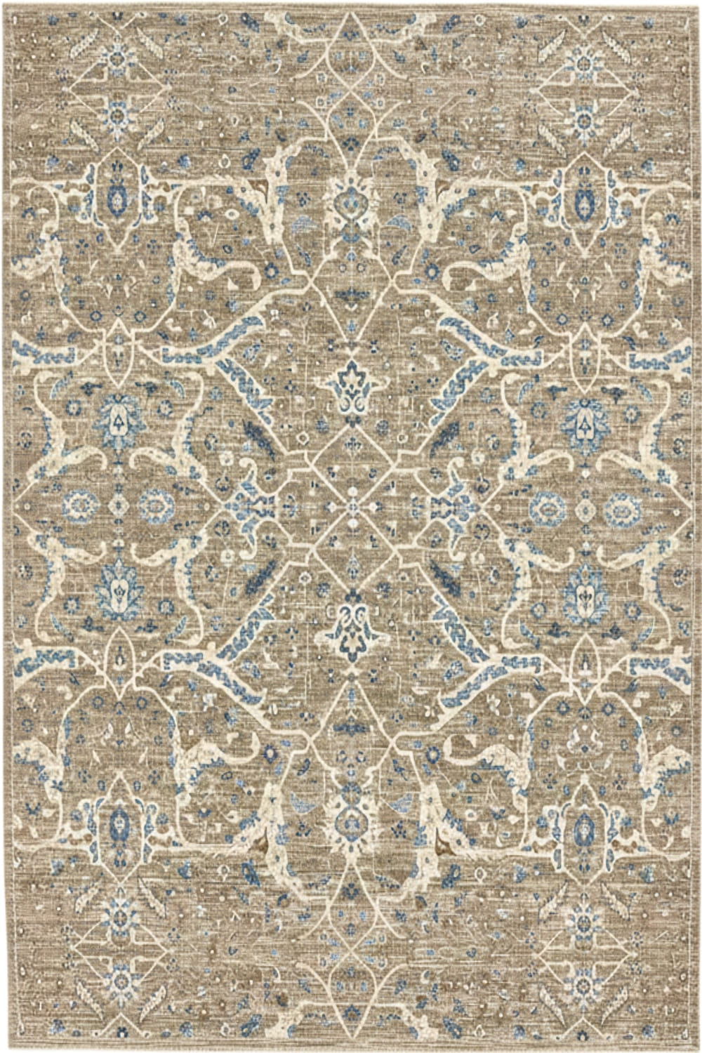 Oushak Coastal Bloom 9x12 Handmade Rug