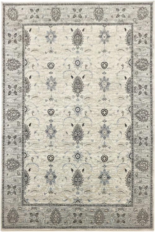 Misty Motif Transitional Handmade Carpet