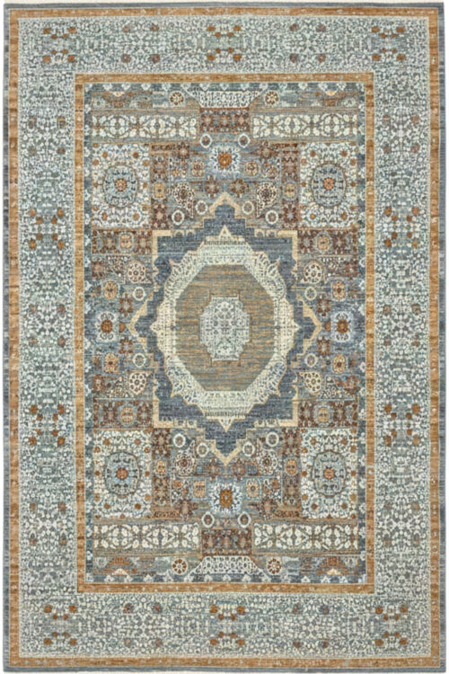 Terracotta Revival Medallion Handmade Carpet