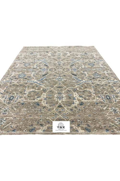 Oushak Coastal Bloom 9x12 Handmade Rug