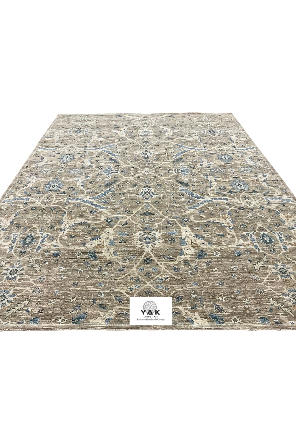 Oushak Coastal Bloom 9x12 Handmade Rug