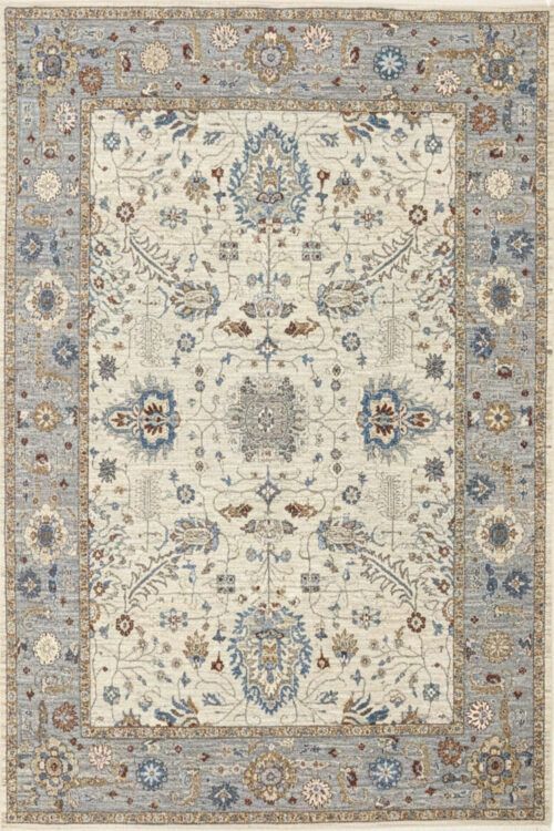 Winter Sky Transitional Ivory Handmade Rug