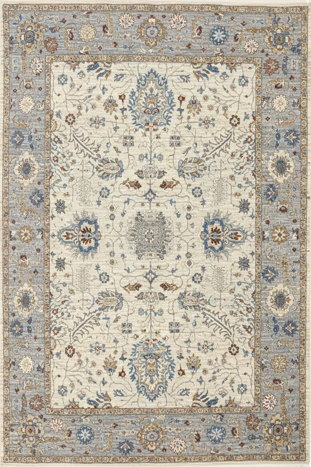 Winter Sky Transitional Ivory Handmade Rug