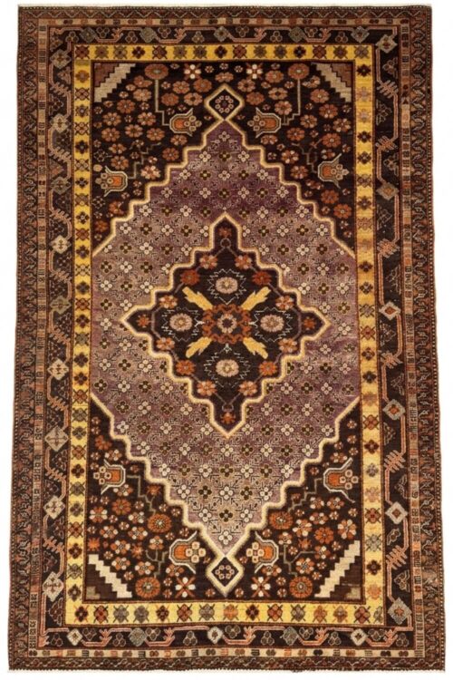 vintage Brown Handmade Carpet