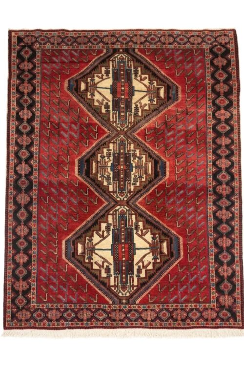 Vintage red handmade carpet