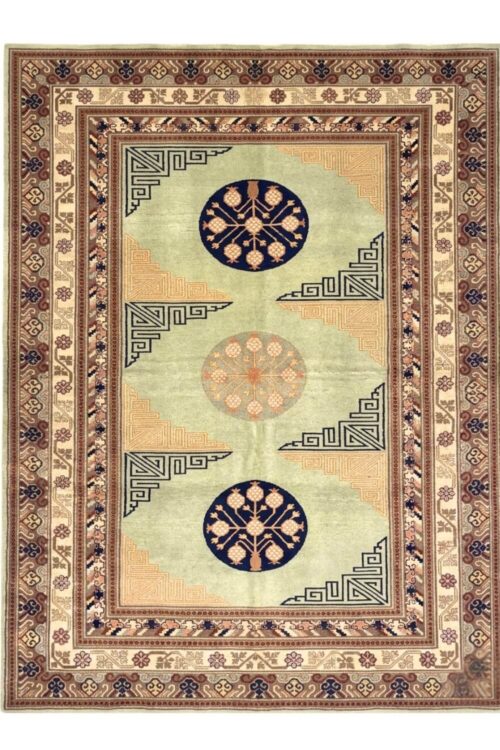 Pistachio Green Handmade Carpet