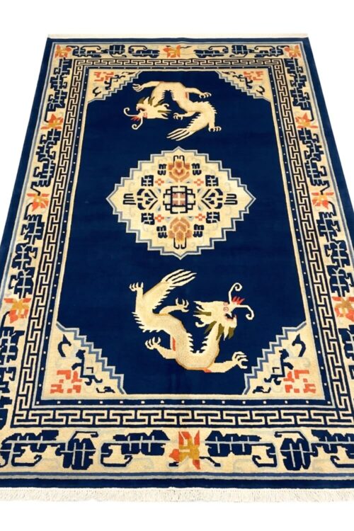Blue Vintage Handmade Carpet